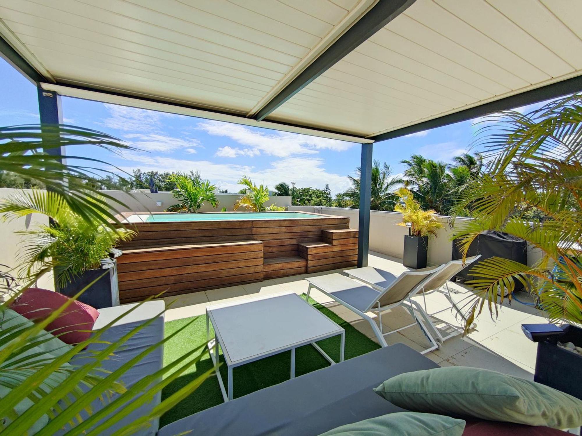 Villa Eden 2 bedroom with Private Rooftop Terrace&Pool, Ki Residences, Pereybère, Grand Baie Extérieur photo